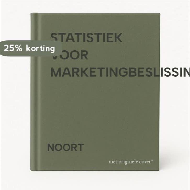 STATISTIEK VOOR MARKETINGBESLISSING 9789020713510 NOORT, Livres, Livres scolaires, Envoi