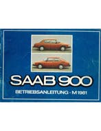 1981 SAAB 900 INSTRUCTIEBOEKJE DUITS
