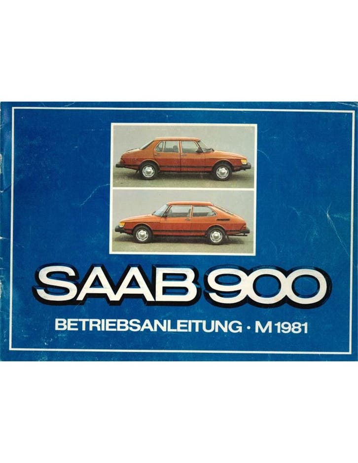 1981 SAAB 900 INSTRUCTIEBOEKJE DUITS, Auto diversen, Handleidingen en Instructieboekjes