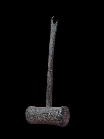 Vroeg-middeleeuws Bronze Rare Thors Hammer Hanger (Zonder