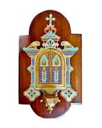 Antique Bénitier - 1850-1900 - Sacré-Cœur de Jésus - 45 cm, Antiquités & Art