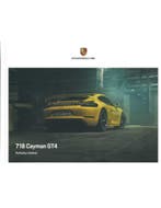 2021 PORSCHE 718 CAYMAN GT4 HARDCOVER BROCHURE ENGELS, Nieuw