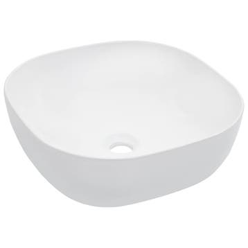 vidaXL Wastafel 42,5x42,5x14,5 cm keramiek wit, Verzenden, Nieuw