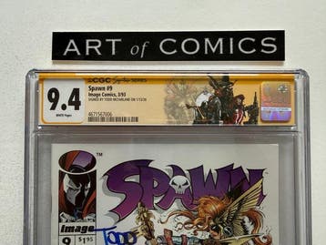 Spawn #9 - Signed by Todd McFarlane - With Special CGC label, Nieuw