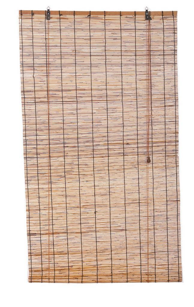 Rolgordijn donker riet 140 x 220 cm, Huis en Inrichting, Stoffering | Gordijnen en Lamellen, Verzenden