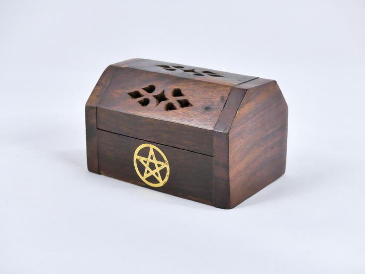 Wierook cone brander - wierook kegeltjes houder - Kistje..., Maison & Meubles, Accessoires pour la Maison | Autre, Enlèvement ou Envoi