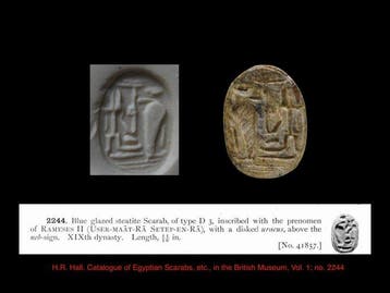 Oud-Egyptisch Scarabee voor Ramesses II (Zonder