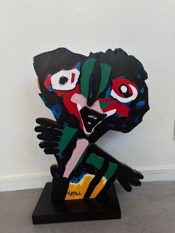 Karel Appel (1921-2006) - Dancing Girl Wooden Edition, Antiek en Kunst