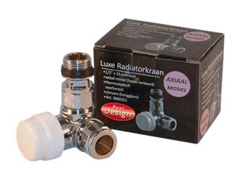 luxe Thermostatische radiatorkraan axiaal, Ophalen of Verzenden, Nieuw