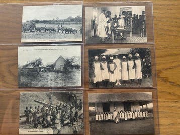 Congo belge - Petite collection de 18 cartes postales non, Gestempeld