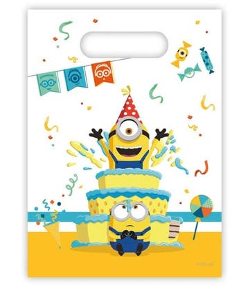 Minions Uitdeelzakjes Verjaardag 6st, Verzenden, Nieuw