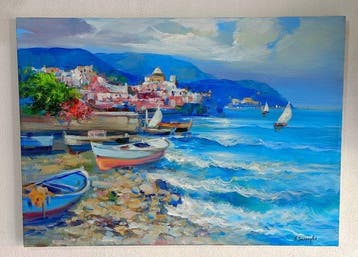 Mario Smeraglia (1950) - Luce sul Borgo Marinaro