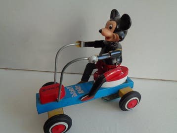 Marx - Blikken speelgoed - mickey mouse auf disney kart walt