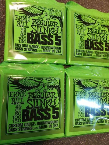 Ernie Ball 2836 - 5 Sets Bass Strings for 5-String - -