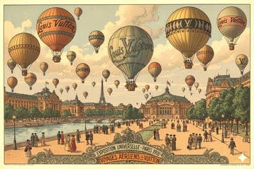 I_KONIQ - Paris Expo 1899 - Balloons voyage