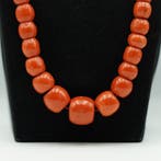 Chaîne - 14 carats Or jaune Corail rouge
