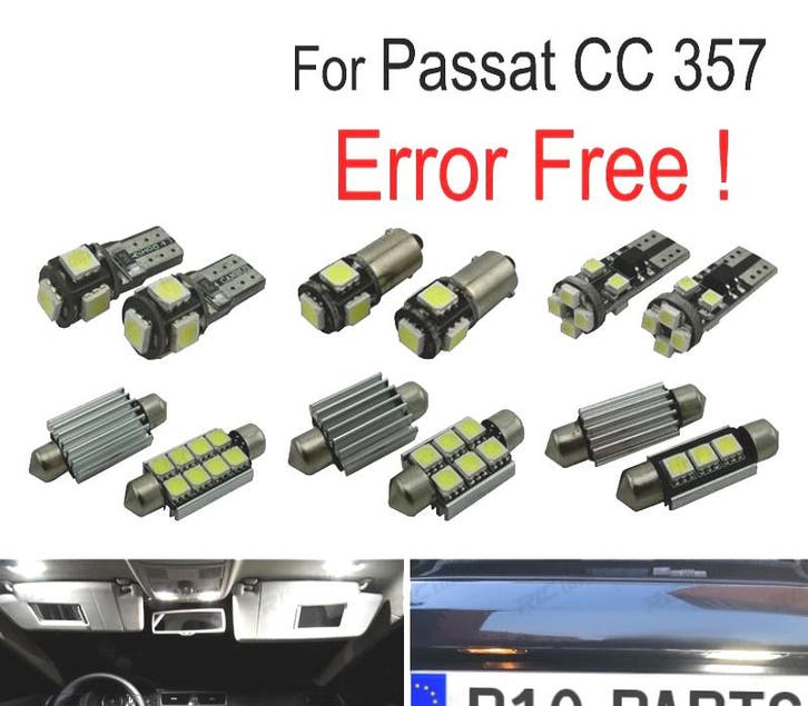 Kit 14 Ampoules Led Intérieur Pour Volkswagen Vw Passat Cc 3, Autos : Pièces & Accessoires, Éclairage, Envoi
