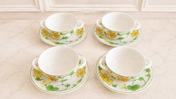 Villeroy & Boch - 4 Bols et 4 Soucoupes , luxe -