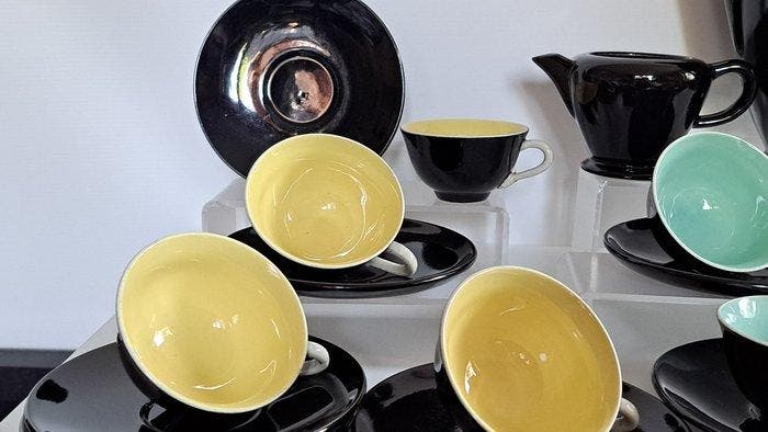 Villeroy & Boch - Koffie- en theeservies (19) - Biarriz -, Antiquités & Art, Antiquités | Meubles | Tables