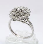 Ring Platina - 1.70ct. tw. Diamant (Natuurlijk) - Diamant, Handtassen en Accessoires, Ringen, Nieuw