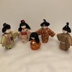 Japanese Kimekomi Dolls Set (5 pcs)  (Kimekomi Ningy)
