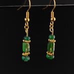 Oud-Romeins Earrings, met draadgewonden Romeinse glazen