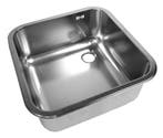 Spoelbak | RVS | In-/Onderbouw | Incl. PVC Sifon |, Verzenden, Nieuw in verpakking