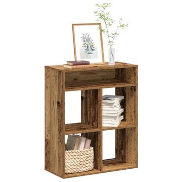 vidaXL Boekenkast 66x31x80 cm bewerkt hout oud houtkleurig, Verzenden