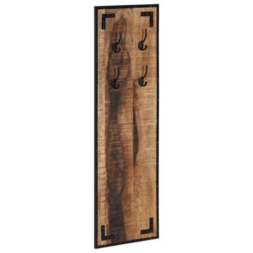vidaXL Kapstok 35x8x110 cm massief ruw mangohout, Maison & Meubles, Verzenden