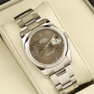 Rolex - Datejust Grey Floral - 116200 - Unisexe -, Nieuw