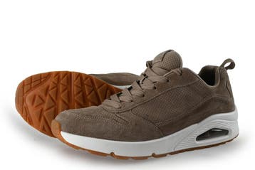 Skechers Sneakers in maat 42 Beige, Kleding | Heren, Schoenen, Overige kleuren, Verzenden, Zo goed als nieuw, Skechers