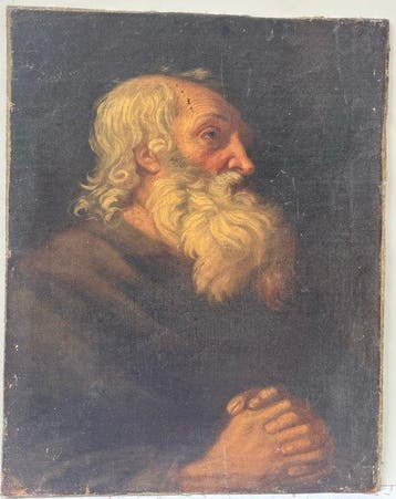 École française (XVIII) - Portrait d’homme barbu (vendu sans