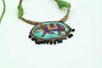 Vintage Meenakari Olifantenhanger Ketting – Handgemaakt