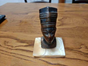 Figuur - Busto di regina egizia - Brons
