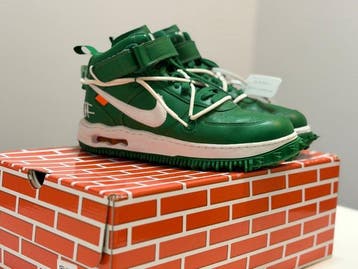 Nike X Off White - Air Force 1 Mid SP Leather “Pine Green” -