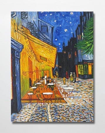 TranTT.Hien (1973) - Terrasse de café le soir 80 60 cm