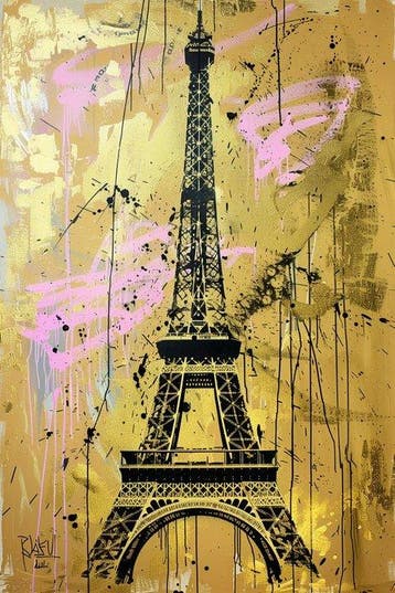 Dine Chanima (XX-XXI) - (XXL) Giant Colorful Eiffel Pop