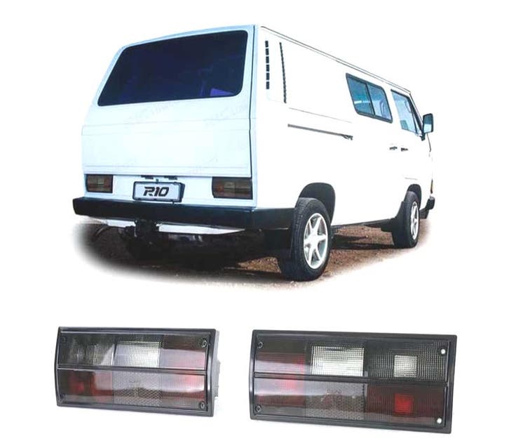 FEUX ARRIÈRE POUR VOLKSWAGEN VW TRANSPORTER T3 79-91 FUMÉ OP, Autos : Pièces & Accessoires, Éclairage, Envoi