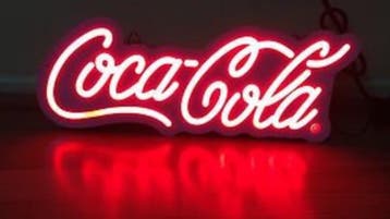 CocaCola NEON bord led lichtbord verlichting lamp lichtbak X, Verzenden