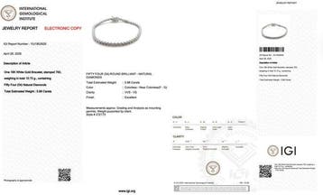 Sans prix de réserve - Bracelet - 18 carats Or blanc -