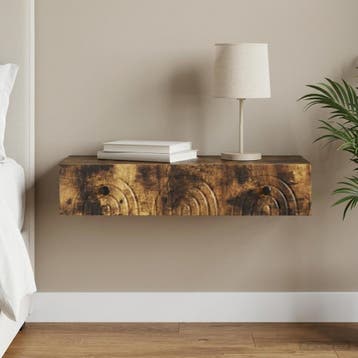 vidaXL Wandgemonteerde Zijtafel 87,5 x 34,5 x 17 cm Bewerkt, Verzenden
