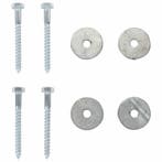 vidaXL Aardanker 4 pcs Zilverkleurig Ø10 x 60 cm, Caravans en Kamperen, Kampeeraccessoires, Verzenden, Nieuw