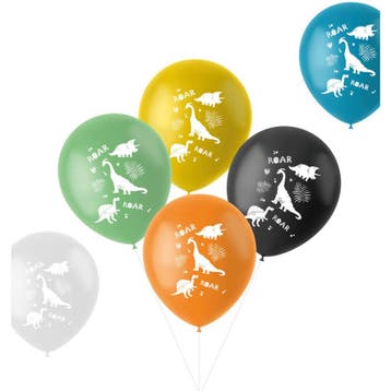 Dino Ballonnen Roars 33cm 6st, Hobby en Vrije tijd, Feestartikelen, Verzenden, Nieuw