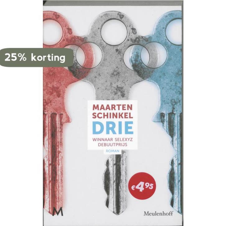 Drie 9789029086035 Maarten Schinkel, Boeken, Romans, Gelezen, Verzenden