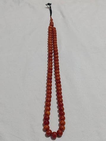 Chapelet - Ambre - 1970-1980 - Chapelet de perles de prière