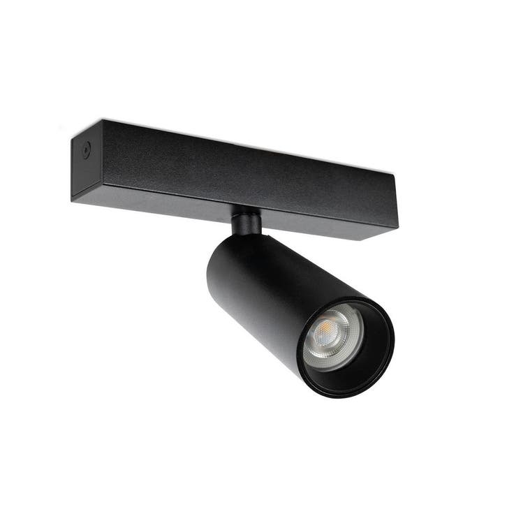 Spots opbouw Vigo 1-lichts Opbouwspot Zwart, Huis en Inrichting, Lampen | Overige, Verzenden