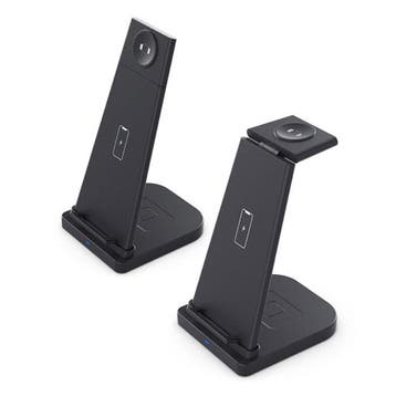 3 in 1 Opvouwbaar Oplaadstation voor Apple iPhone / iWatch /, Verzenden