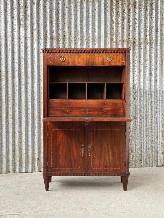 Secrétaire à abattant - Buro, bureau, klepburo, klepbureau,, Antiek en Kunst, Antiek | Overige Antiek