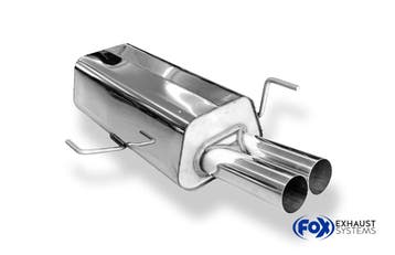 FOX Audi 80 Type B4 Sedan & Avant Achterdemper Ø63,5mm - 2x7, Auto-onderdelen, Verzenden, Nieuw