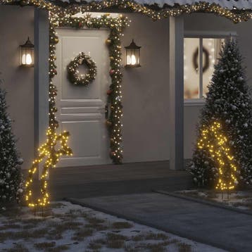 vidaXL Kerstverlichting meteoor met grondpinnen 115 LEDs 89, Diversen, Verzenden, Nieuw